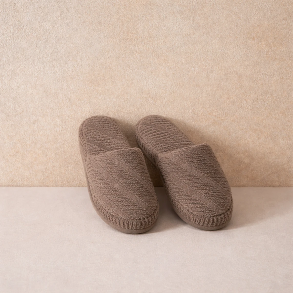 Manamo Dolce Slipper Cotton Mocha Jacquard 42-44