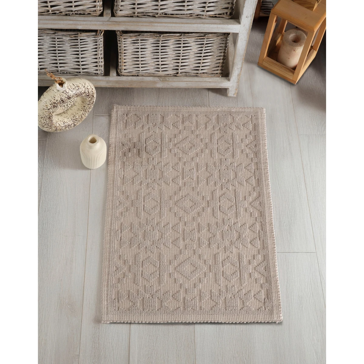 Manamo Anatolia Bath Mat Cotton Quartz  40x60 cm
