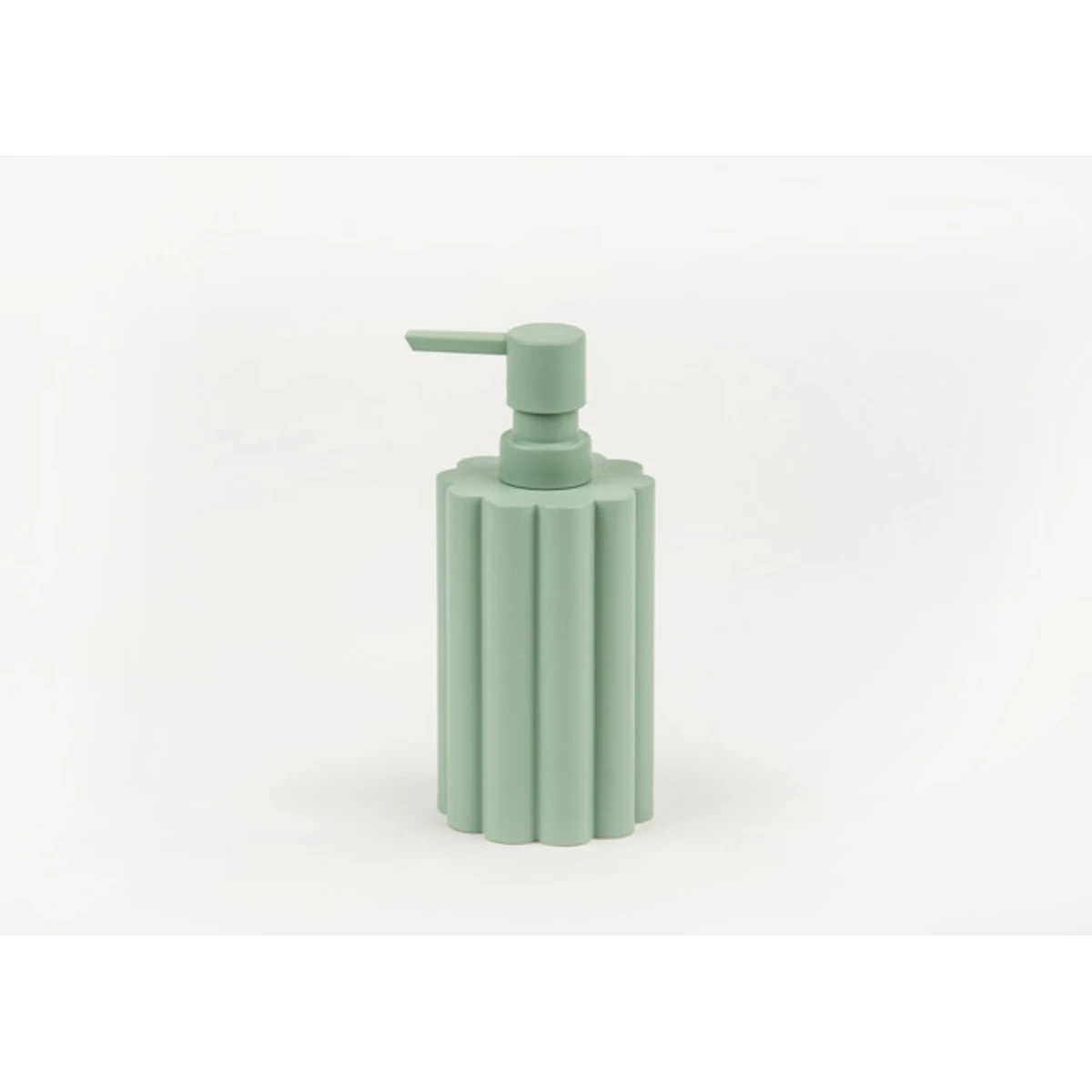 Manamo Tria Liquid Soap Dispenser  Polyresin Cameo Green  7.5x7.5x17.5 cm