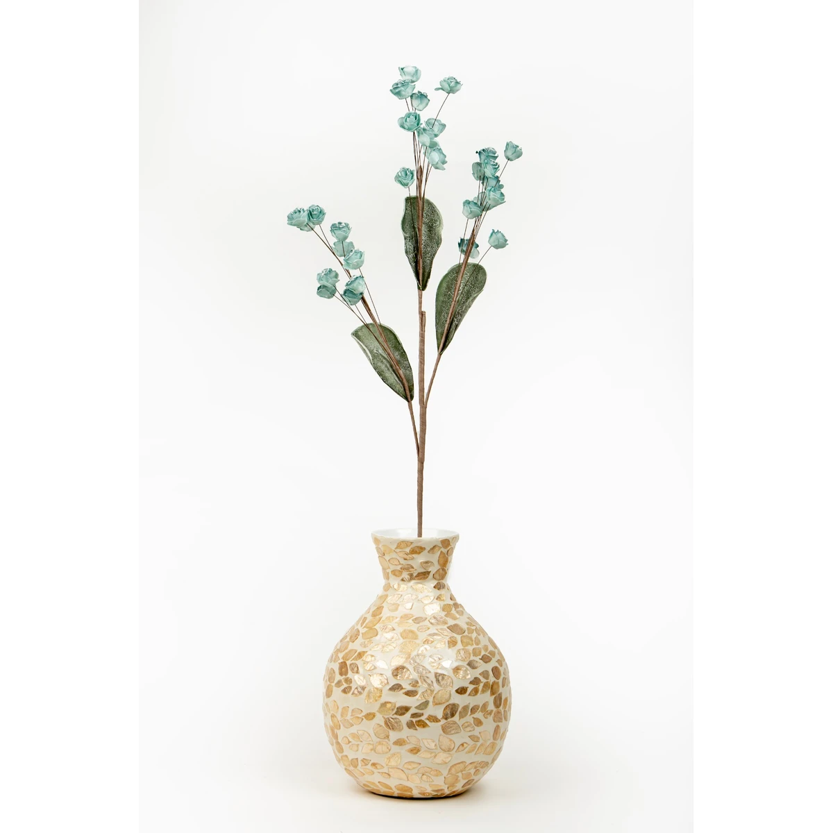 Manamo Tiny Rose Artificial Flower  Indigo 97 cm