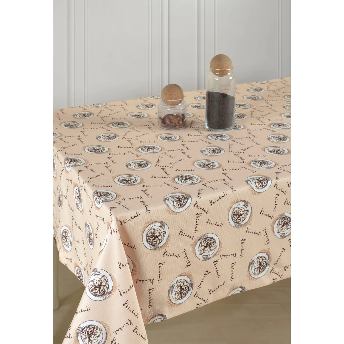 Manamo Khinkali Table Cloth Digital Print Polyester  140x140 cm