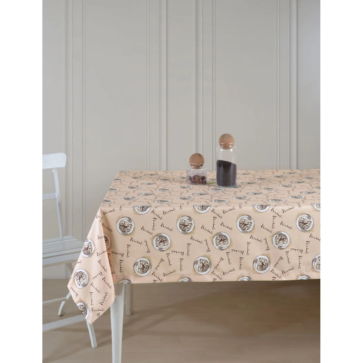 Manamo Khinkali Table Cloth Digital Print Polyester  140x320 cm