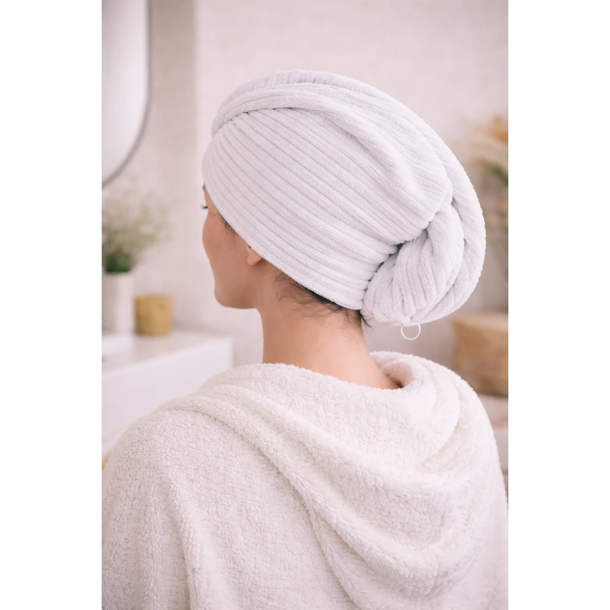 Manamo Jess Hair Bonet Cotton Cream Standart O/S