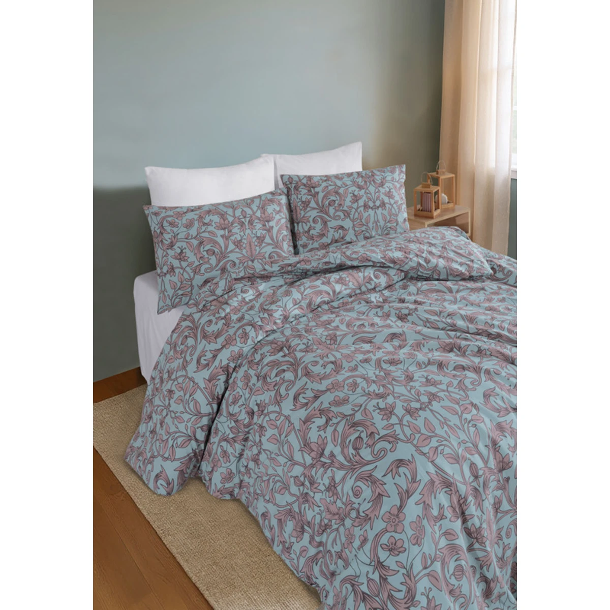 Manamo Branch Duvet Cover With Pillow Case Cotton  Single 160x220 cm+50X70 cm