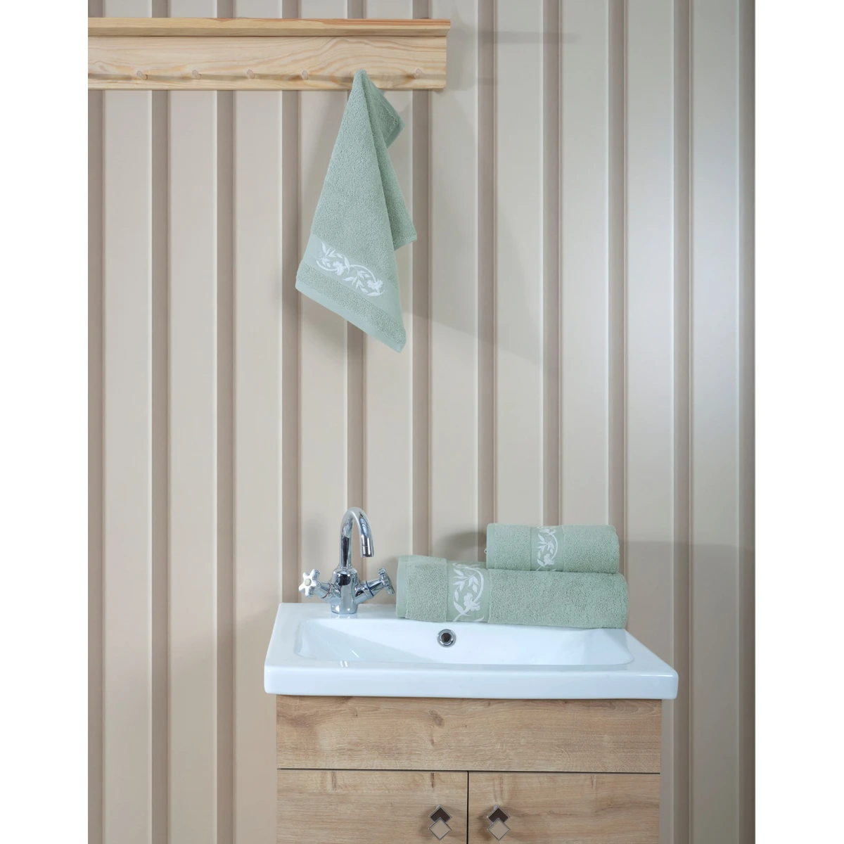 Manamo Elain Hand Towel Cotton Cameo 30x50 cm 