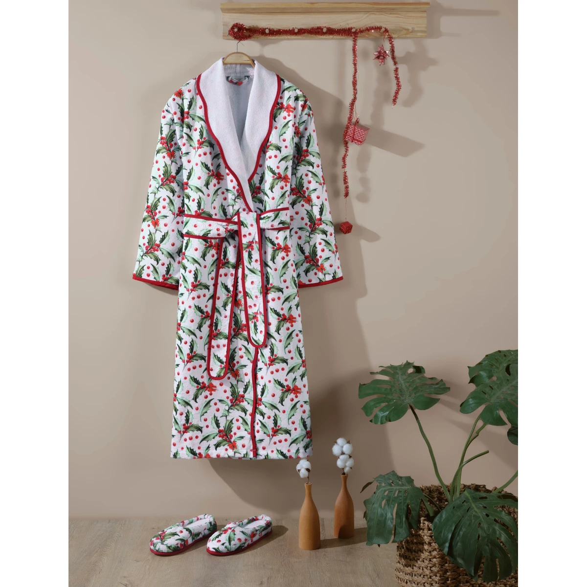 Manamo  Xmass Bathrobe Cotton  L/XL