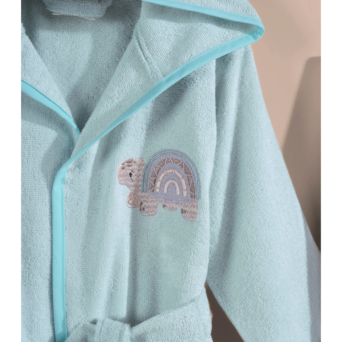 Manamo  Tiny Turtles Baby Bamboo Bathrobe Cameo 24/36 Month