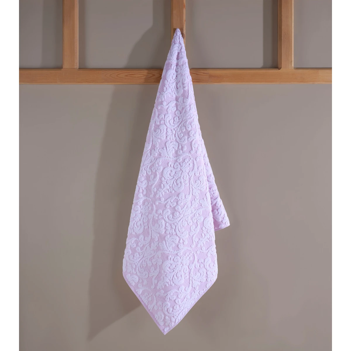 Manamo Lily Bath Towel Cotton White/Begonville  70x140 cm