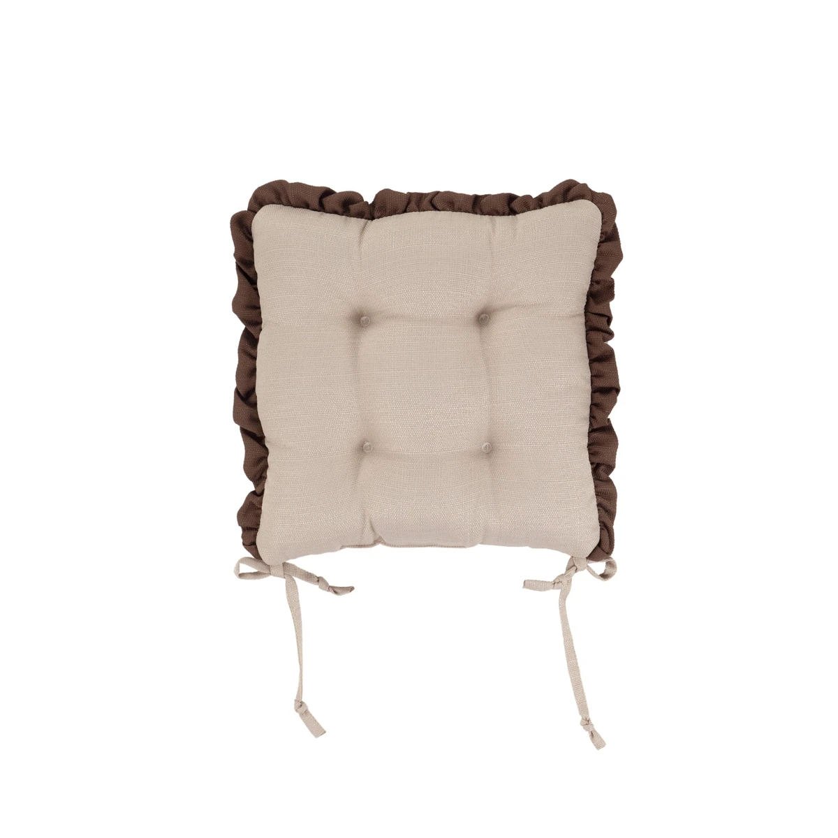 Manamo Amy Chair Pad Polyester Beige 40x40x3 cm