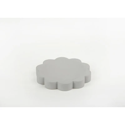 Manamo Tria Soap Dish  Polyresin Gray  11.7x11.7x1.8 cm