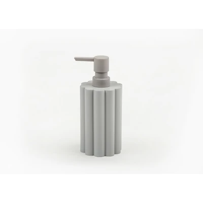 Manamo Tria Liquid Soap Dispenser Polyresin Gray  7.5x7.5x17.5 cm