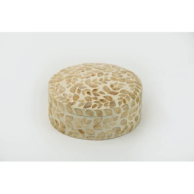 Manamo Luisa Box MDF / Pearl Gold 28x12 cm