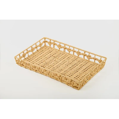Manamo Lena Tray Wicker Natural Rectangular 46x28x5 cm