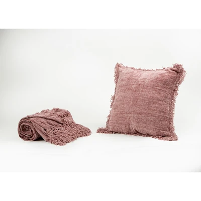 Manamo Chic Decorative Pillow Case Polyester Dusty Rose 45x45 cm