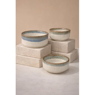 Manamo Luna Bowl Ceramiic Indigo  10 cm