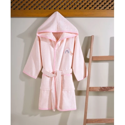 Manamo  Butterfly & Rainbows  baby Bamboo Bathrobe Silver Peony 24/36 Month