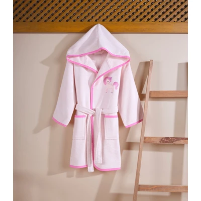 Manamo  Pony baby Bamboo Bathrobe Soft Pink 24/36 Month