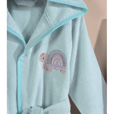 Manamo  Tiny Turtles baby Bamboo Bathrobe Cameo 12/24 Month