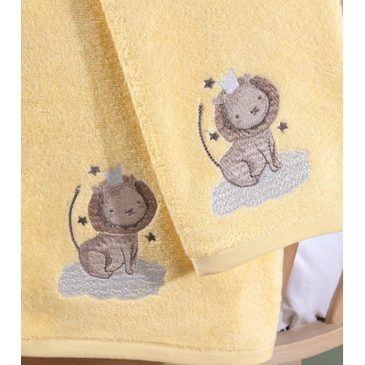 Manamo Baby Bamboo Bath Towel Baby Zoo Yellow 70X130 cm