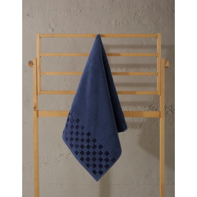 Manamo Checker Face Towel Microcotton Carbon  50x85 cm