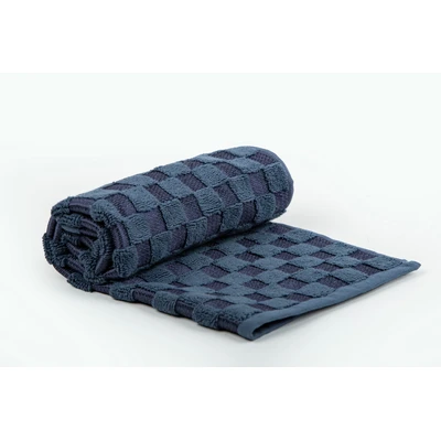 Manamo Checkers Cotton Bathmat Carbon 50x70  