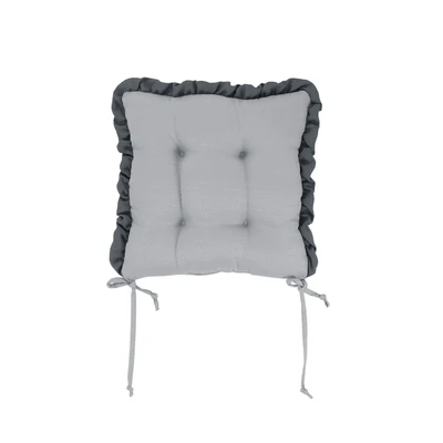 Manamo Amy Chair Pad Polyester Light Grey 40x40x3 cm