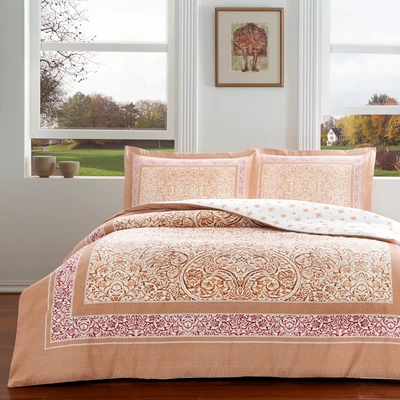 TAC Hamlet Saten Bed Linen Set Double Size 200x220+230x260+50x70(2pc) cm