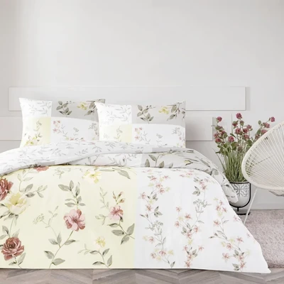 TAC Sandra Ranforce Bed Linen Set Single 160x220+180x260+50x70 cm