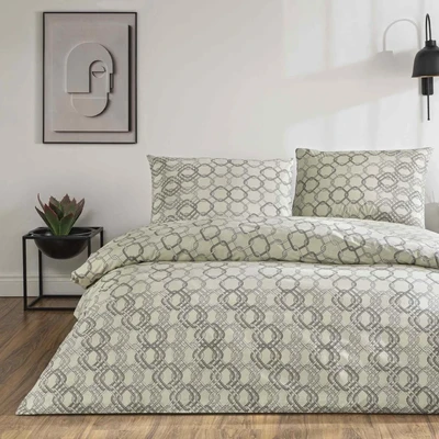 TAC Galen Ranforce Bed Linen Set Double Size 200x220+240x260+50x70(2pc) cm 